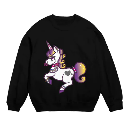 パンクロックユニコーン Crew Neck Sweatshirt