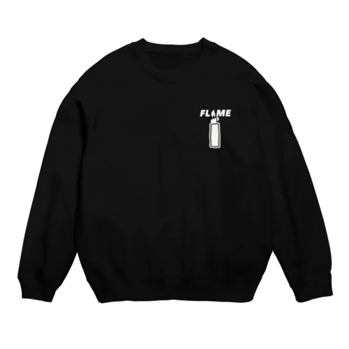 FLAME LIGHTER LOGO CREW NECK スウェット