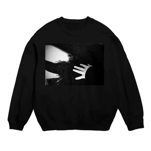 横の黒いスカート Crew Neck Sweatshirt