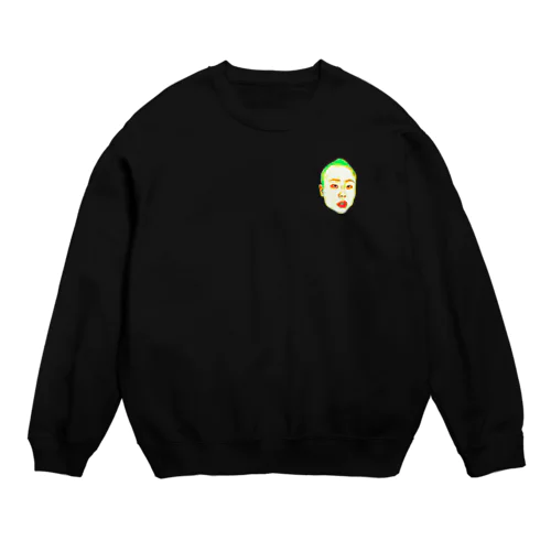 ミニミニ俺の顔を見ろ！！！！ Crew Neck Sweatshirt