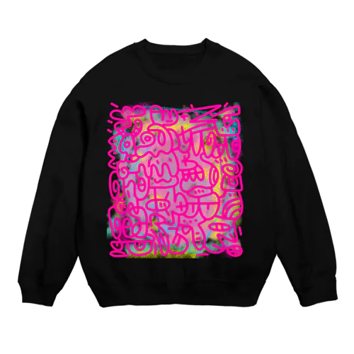 宇宙絵画のはじまり Crew Neck Sweatshirt