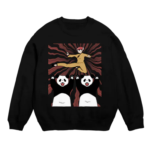 カンフーとパンダ Crew Neck Sweatshirt