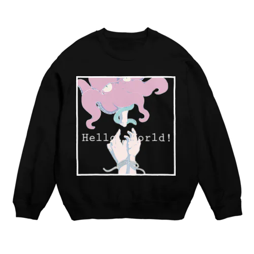 Hello World! black Crew Neck Sweatshirt