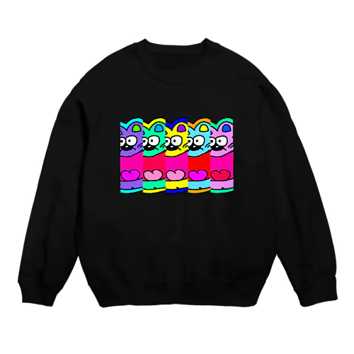 ！！ビビットねっこ！！ Crew Neck Sweatshirt