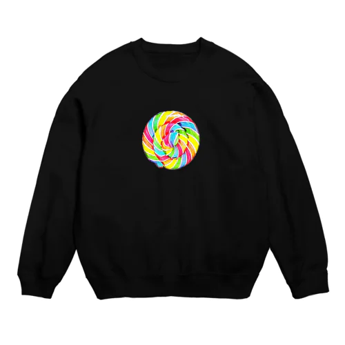 ぐるぐるキャンディ 棒なし Crew Neck Sweatshirt