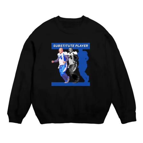 控えフットボーラー Crew Neck Sweatshirt