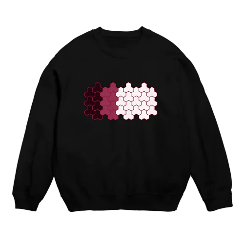 毘沙門亀甲 Crew Neck Sweatshirt