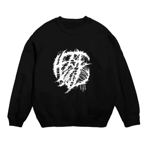 生死　WHITE Crew Neck Sweatshirt