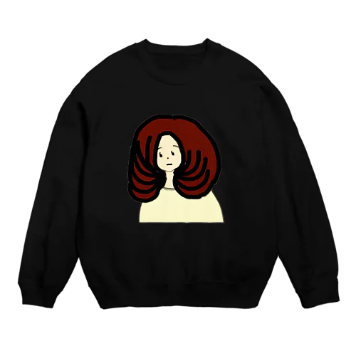 あの美容師め、、、。 Crew Neck Sweatshirt