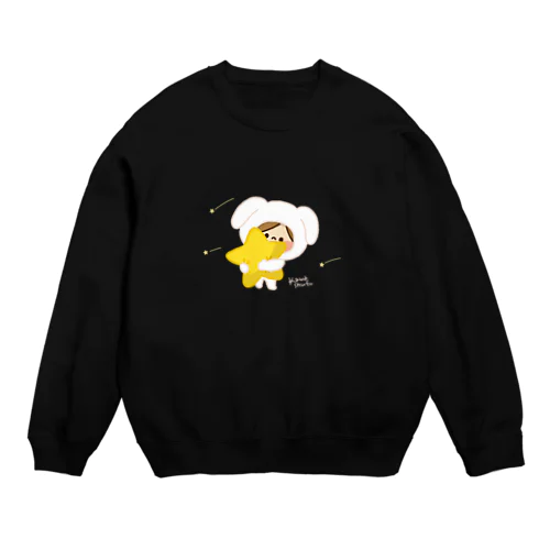 かわいい主婦の1日 星 Crew Neck Sweatshirt