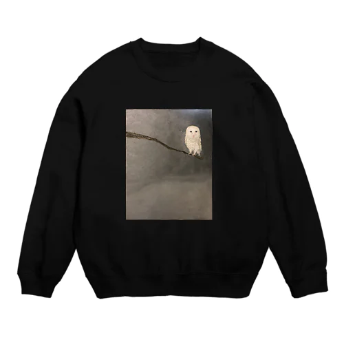 孤独なメンフクロウ Crew Neck Sweatshirt