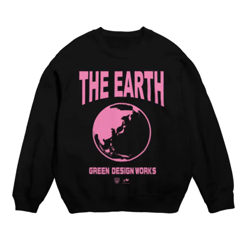 THE EARTH　スウェット（ピンクインク）１３色 Crew Neck Sweatshirt