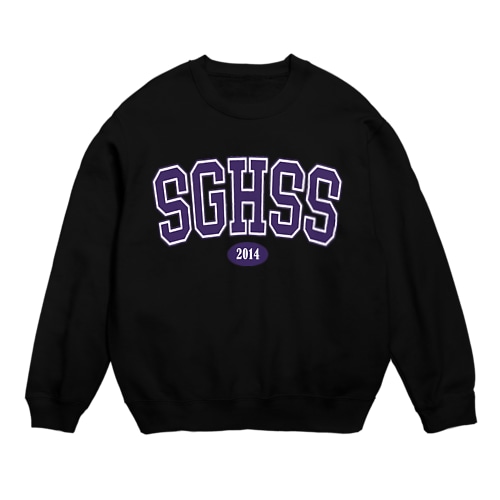 SGHSS　カレッジロゴ（非公認）　紫 Crew Neck Sweatshirt