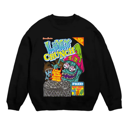 SAUNA ZOMBIES-LöYLY CRUNCH SWEAT- Crew Neck Sweatshirt