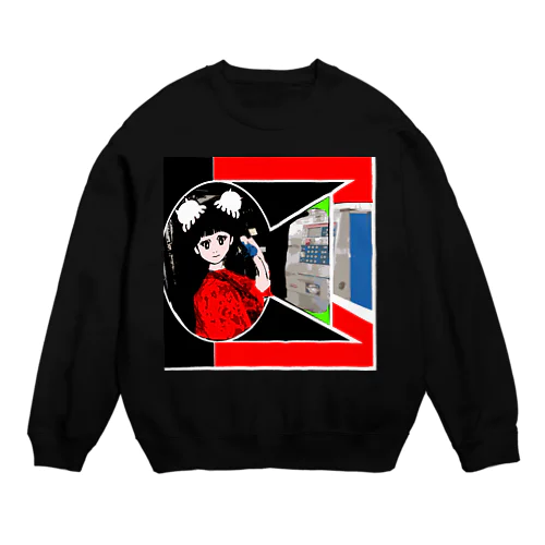 公衆電話 Crew Neck Sweatshirt