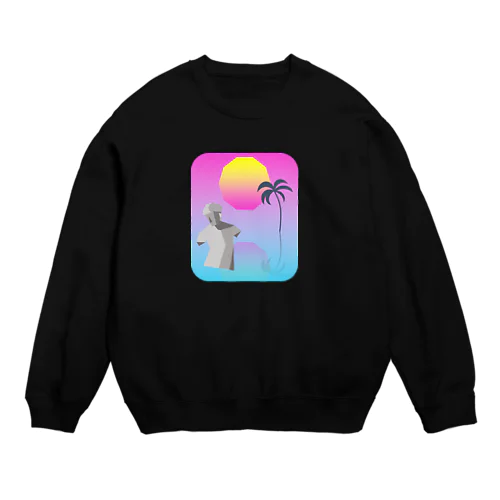 雰囲気ｖａｐｏｒｗａｖｅ Crew Neck Sweatshirt