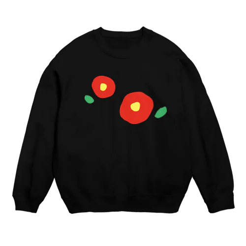 椿（赤ふたつ） Crew Neck Sweatshirt