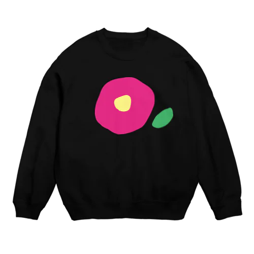 椿（濃ピンク） Crew Neck Sweatshirt