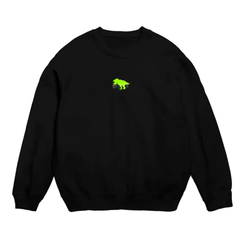 獣脚類　ライムグリーン Crew Neck Sweatshirt