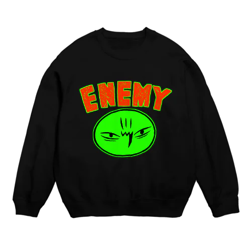 カメントツエネミーGreen Crew Neck Sweatshirt