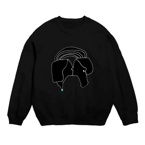 L kiss - Black Crew Neck Sweatshirt