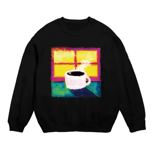 朝のコーヒー Crew Neck Sweatshirt