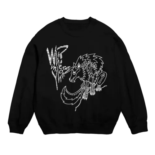 ルーポ君ホワイトライン Crew Neck Sweatshirt