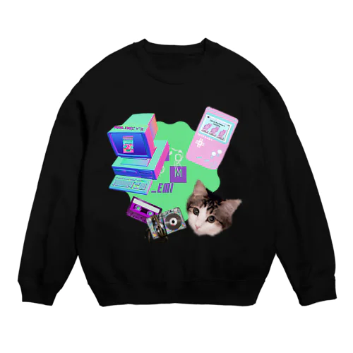 momo_emi 電化製品 Crew Neck Sweatshirt