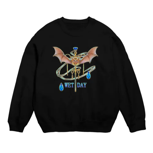 雨の日(コウモリ傘) Crew Neck Sweatshirt