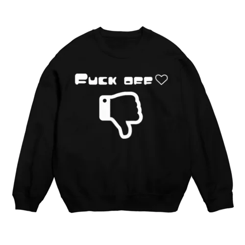 かわいく【失せて♡】 Crew Neck Sweatshirt