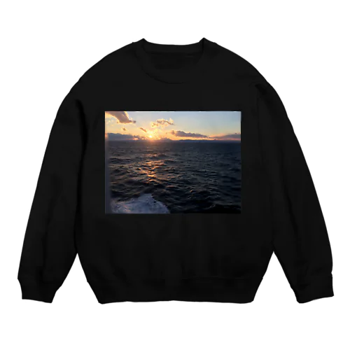 四国の夕日 Crew Neck Sweatshirt