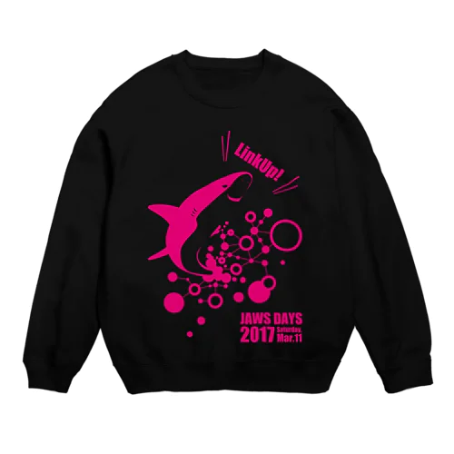 JAWS DAYS 2017 LinkUp PINK Crew Neck Sweatshirt