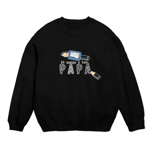 ちびた鉛筆 PAPA*D Crew Neck Sweatshirt