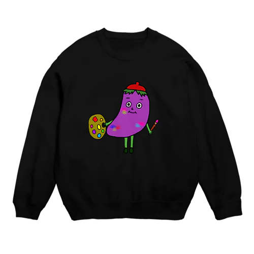 なすこちゃん【Let's Vegetables】 Crew Neck Sweatshirt