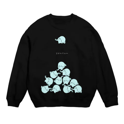 ぞうさんタワーバトル Crew Neck Sweatshirt