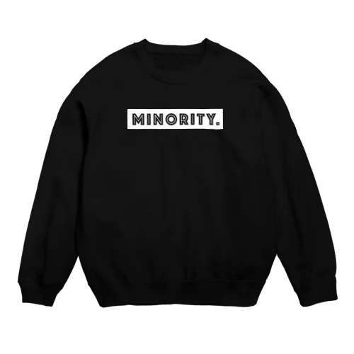 MINORITY.　- white ver. 02 - Crew Neck Sweatshirt