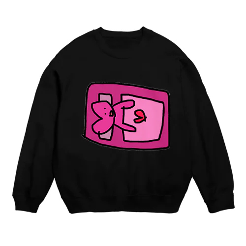 お布団の中のハートchan💓 Crew Neck Sweatshirt