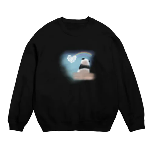 虹空パンダ Crew Neck Sweatshirt