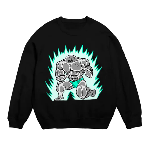 足ザラシ"マッチョ" Crew Neck Sweatshirt