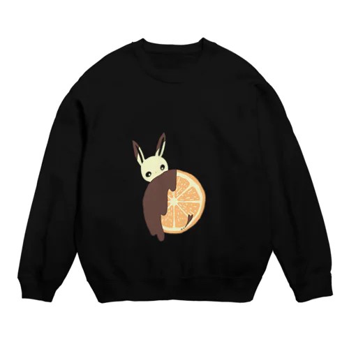 オランジェットうさぎ Crew Neck Sweatshirt