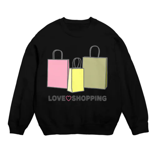 紙袋 LOVE SHOPPING Crew Neck Sweatshirt