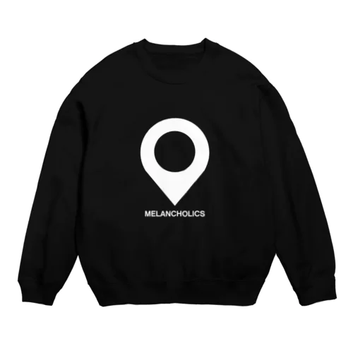 目的地ピンのデザイン Crew Neck Sweatshirt