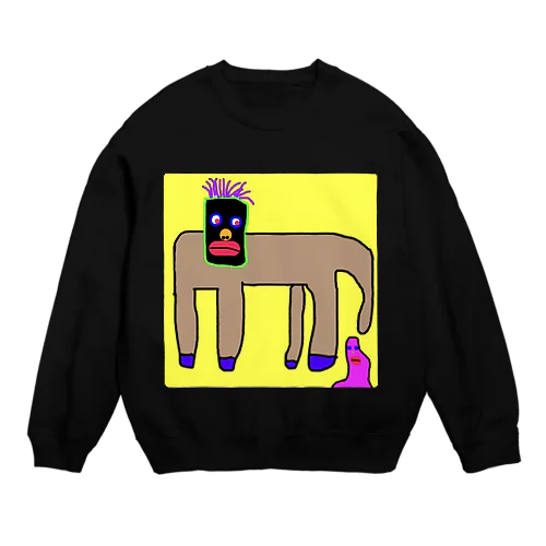 犬Dog  Crew Neck Sweatshirt