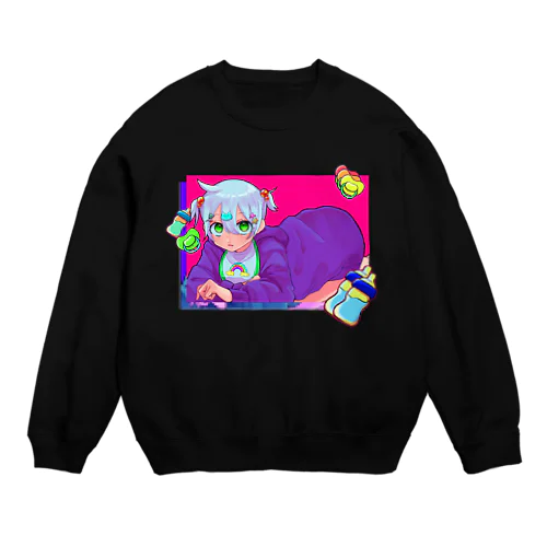 レインボーよだれかけちゃん Crew Neck Sweatshirt