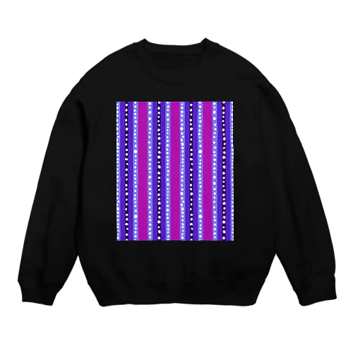 不思議なムードの抽象模様 Crew Neck Sweatshirt