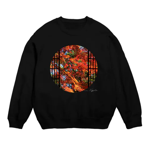 丸窓から紅葉 Crew Neck Sweatshirt