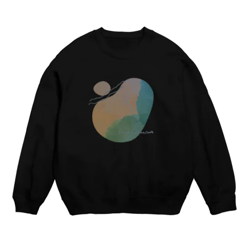 夕暮れの海辺 Crew Neck Sweatshirt