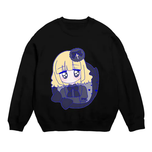 ゴシックロリィタちゃん🖤 Crew Neck Sweatshirt