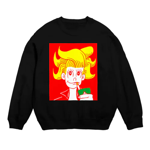 ワイルドボサボサちゃん破り Crew Neck Sweatshirt