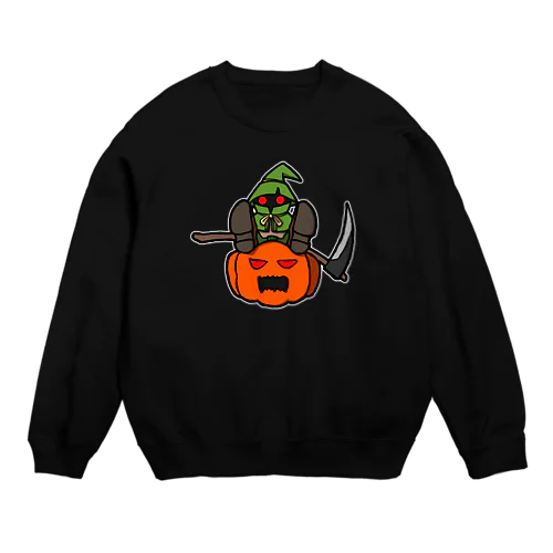 スケアクロウとジャック・オー・ランタン Crew Neck Sweatshirt